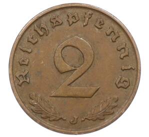 2 рейхспфеннига 1938 года J Германия — Фото №2
