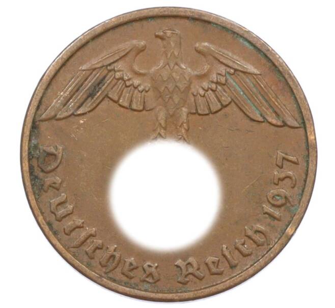 Монета 2 рейхспфеннига 1937 года A Германия (Артикул: K10-6295) — Фото №1
