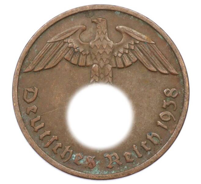 Монета 2 рейхспфеннига 1938 года D Германия (Артикул: K10-6296) — Фото №1