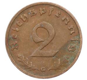 2 рейхспфеннига 1938 года G Германия — Фото №2