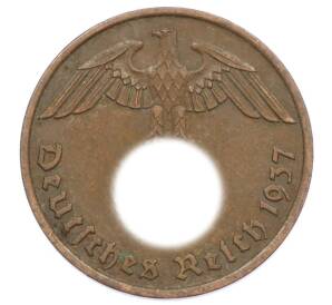 2 рейхспфеннига 1937 года D Германия — Фото №1