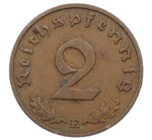2 рейхспфеннига 1938 года E Германия — Фото №2