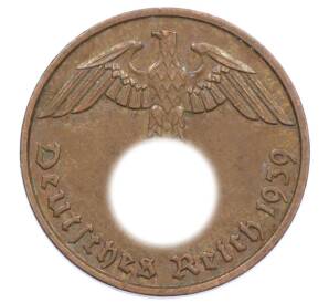 2 рейхспфеннига 1939 года E Германия — Фото №1