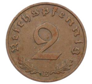 2 рейхспфеннига 1939 года E Германия — Фото №2