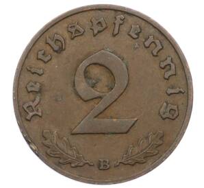 2 рейхспфеннига 1939 года B Германия — Фото №2