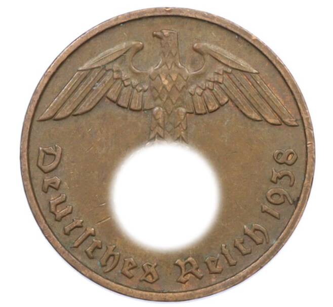 Монета 2 рейхспфеннига 1938 года D Германия (Артикул: K10-6311) — Фото №1