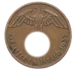 2 рейхспфеннига 1937 года F Германия — Фото №1