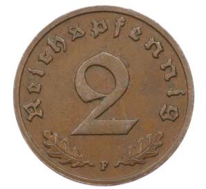 2 рейхспфеннига 1937 года F Германия — Фото №2