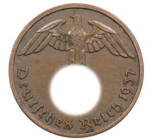 2 рейхспфеннига 1937 года F Германия — Фото №1