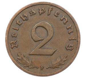 2 рейхспфеннига 1937 года F Германия — Фото №2