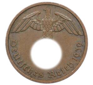 2 рейхспфеннига 1939 года F Германия — Фото №1