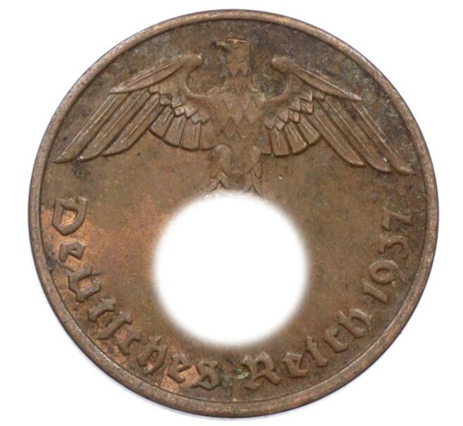 Монета 2 рейхспфеннига 1937 года A Германия (Артикул: K10-6317) — Фото №1