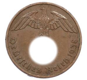 2 рейхспфеннига 1938 года F Германия — Фото №1