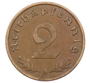 2 рейхспфеннига 1937 года A Германия — Фото №2