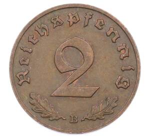 2 рейхспфеннига 1939 года B Германия — Фото №2