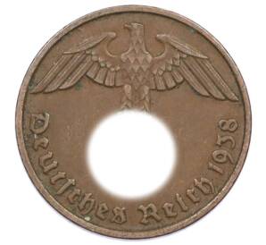 2 рейхспфеннига 1938 года D Германия — Фото №1
