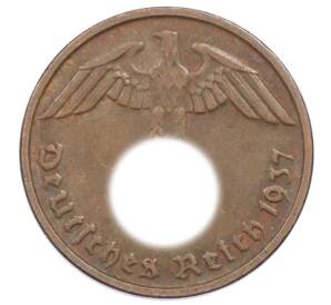 2 рейхспфеннига 1937 года D Германия — Фото №1