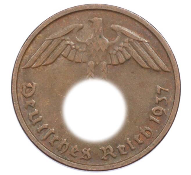 Монета 2 рейхспфеннига 1937 года D Германия (Артикул: K10-6331) — Фото №1