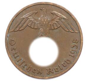 2 рейхспфеннига 1938 года E Германия — Фото №1