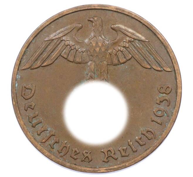 Монета 2 рейхспфеннига 1938 года E Германия (Артикул: K10-6335) — Фото №1