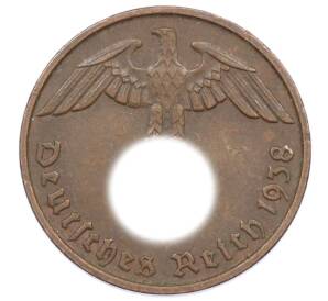2 рейхспфеннига 1938 года D Германия — Фото №1