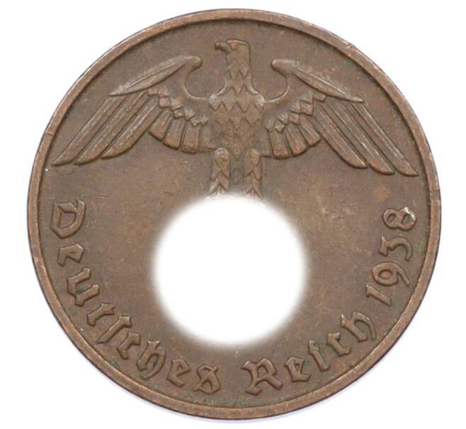 Монета 2 рейхспфеннига 1938 года D Германия (Артикул: K10-6337) — Фото №1