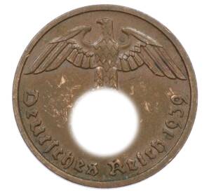 2 рейхспфеннига 1939 года F Германия — Фото №1