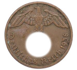 2 рейхспфеннига 1938 года D Германия — Фото №1