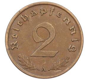 2 рейхспфеннига 1939 года A Германия — Фото №2