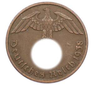 2 рейхспфеннига 1938 года D Германия — Фото №1
