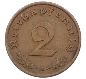 2 рейхспфеннига 1939 года A Германия — Фото №2