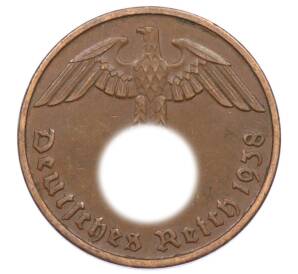 2 рейхспфеннига 1938 года D Германия — Фото №1