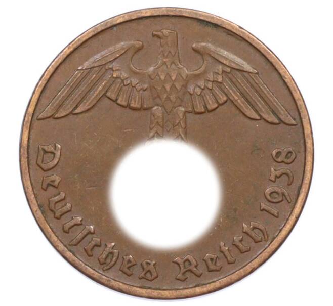 Монета 2 рейхспфеннига 1938 года D Германия (Артикул: K10-6347) — Фото №1