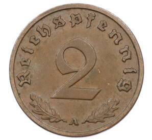 2 рейхспфеннига 1938 года A Германия — Фото №2