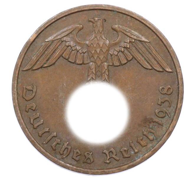 Монета 2 рейхспфеннига 1938 года F Германия (Артикул: K10-6349) — Фото №1