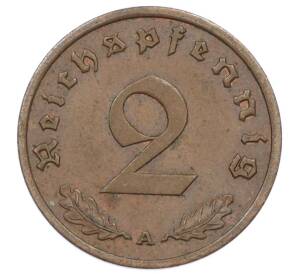 2 рейхспфеннига 1938 года A Германия — Фото №2