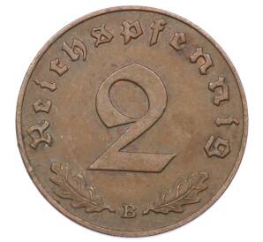 2 рейхспфеннига 1939 года B Германия — Фото №2