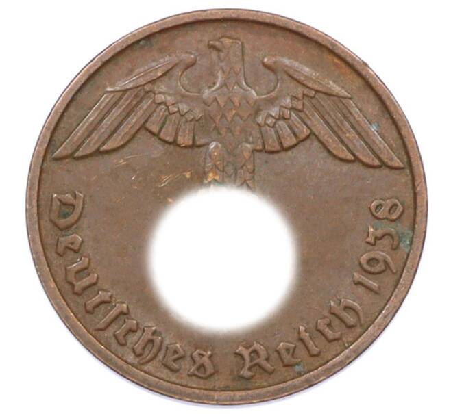 Монета 2 рейхспфеннига 1938 года D Германия (Артикул: K10-6354) — Фото №1