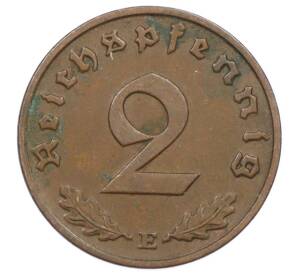 2 рейхспфеннига 1938 года E Германия — Фото №2