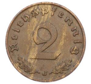 2 рейхспфеннига 1938 года J Германия — Фото №2