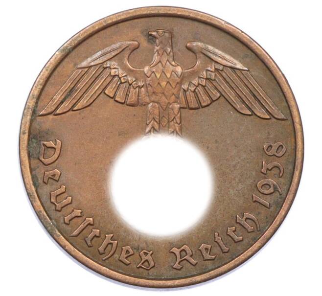 Монета 2 рейхспфеннига 1938 года A Германия (Артикул: K10-6358) — Фото №1