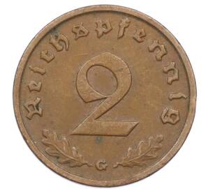 2 рейхспфеннига 1938 года G Германия — Фото №2