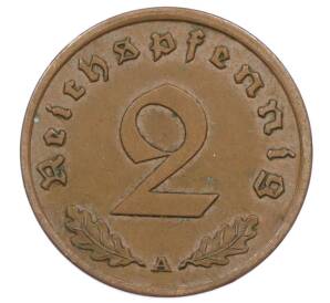 2 рейхспфеннига 1939 года A Германия — Фото №2