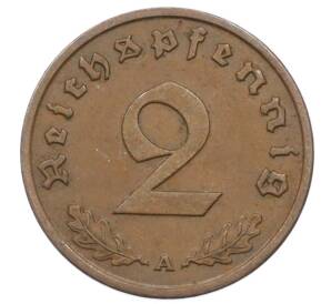 2 рейхспфеннига 1938 года A Германия — Фото №2