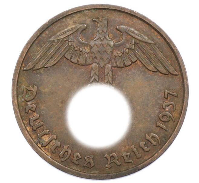 Монета 2 рейхспфеннига 1937 года D Германия (Артикул: K10-6366) — Фото №1