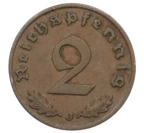 2 рейхспфеннига 1938 года J Германия — Фото №2