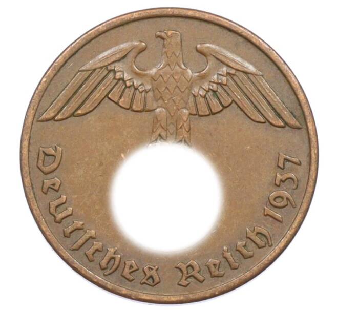 Монета 2 рейхспфеннига 1937 года A Германия (Артикул: K10-6368) — Фото №1