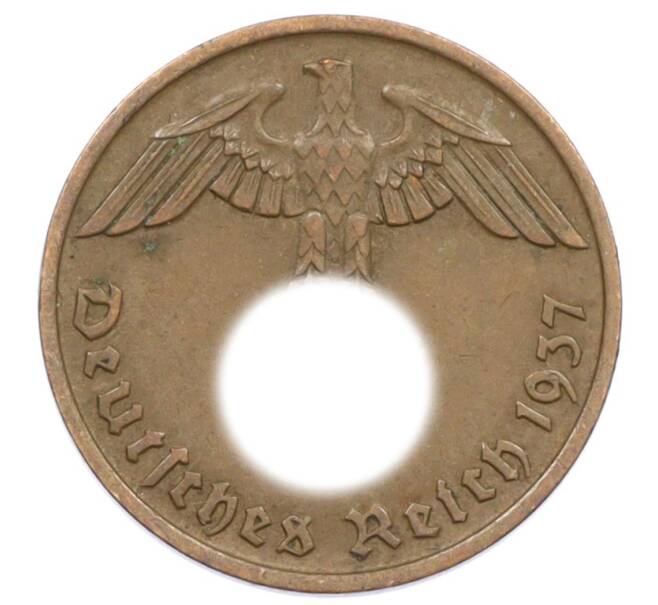 Монета 2 рейхспфеннига 1937 года A Германия (Артикул: K10-6369) — Фото №1