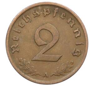 2 рейхспфеннига 1937 года A Германия — Фото №2