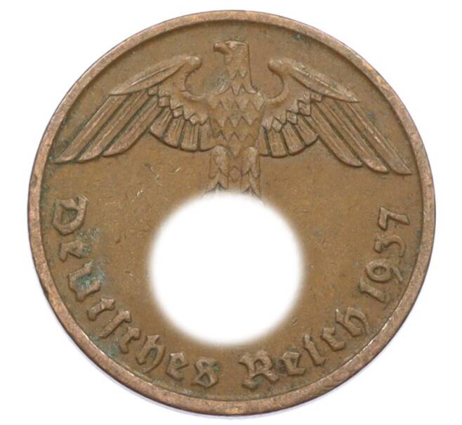 Монета 2 рейхспфеннига 1937 года A Германия (Артикул: K10-6370) — Фото №1